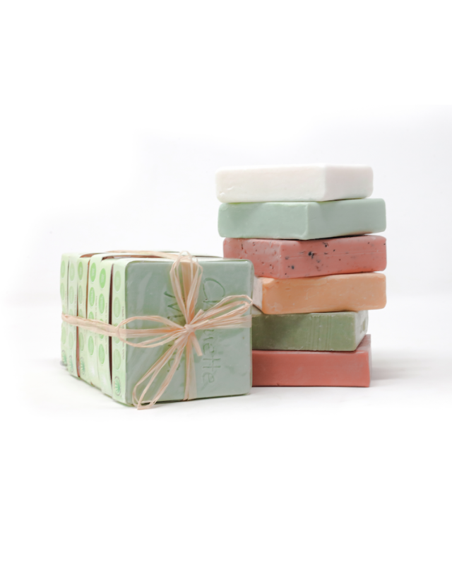 Pack 6 savons végétaux- 100gr