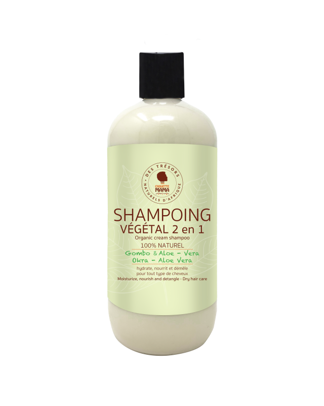 Shampoing Végétal 2 en 1 Gombo & Aloe Vera
